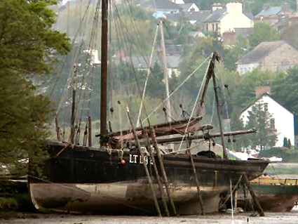 Old Fishing Boat on the Teifi River, St Dogmaels